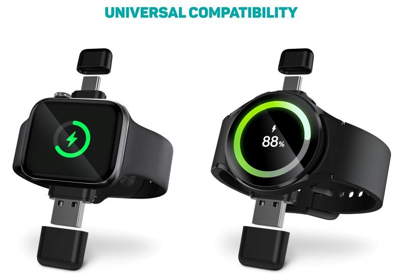 CONNECT IT Bezdrátová nabíječka WatchTravelCharge pro Apple a Samsung Watch, Černá6 