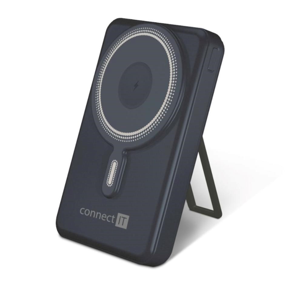 CONNECT IT Powerbanka TravelCharge, MagSafe, 10000 mAh, USB-C, Lightning, Šedá2 