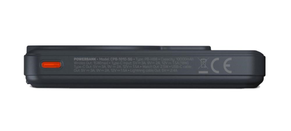 CONNECT IT Powerbanka TravelCharge, MagSafe, 10000 mAh, USB-C, Lightning, Šedá4 