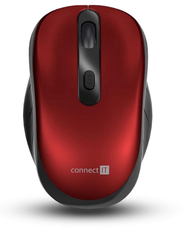 CONNECT IT LONG LIFE bezdrátová tichá myš, USB, (+ 2x AA baterie zdarma), černá4 