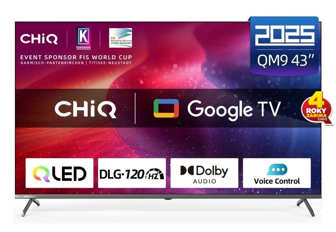 CHiQ U43QM9G TV 43", UHD QLED  Google TV