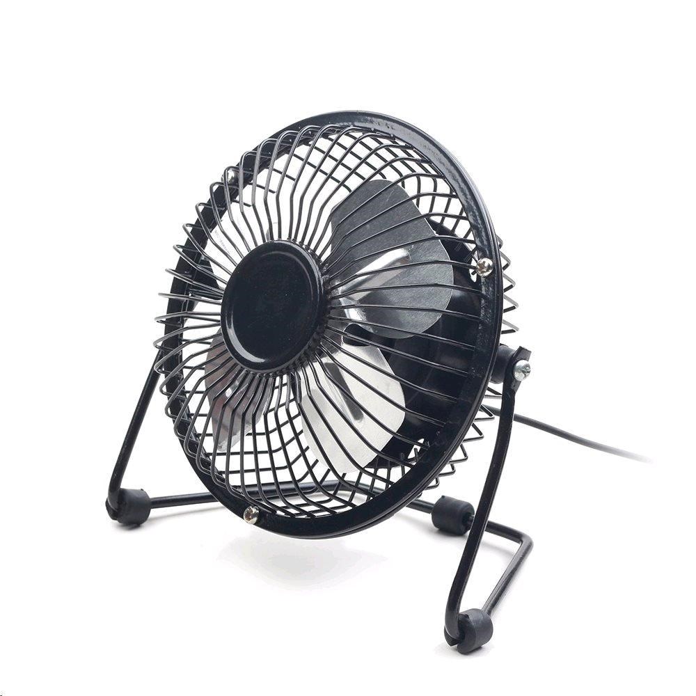 C-TECH Ventilátor UF-01,  100mm,  USB,  stolní,  černá0 