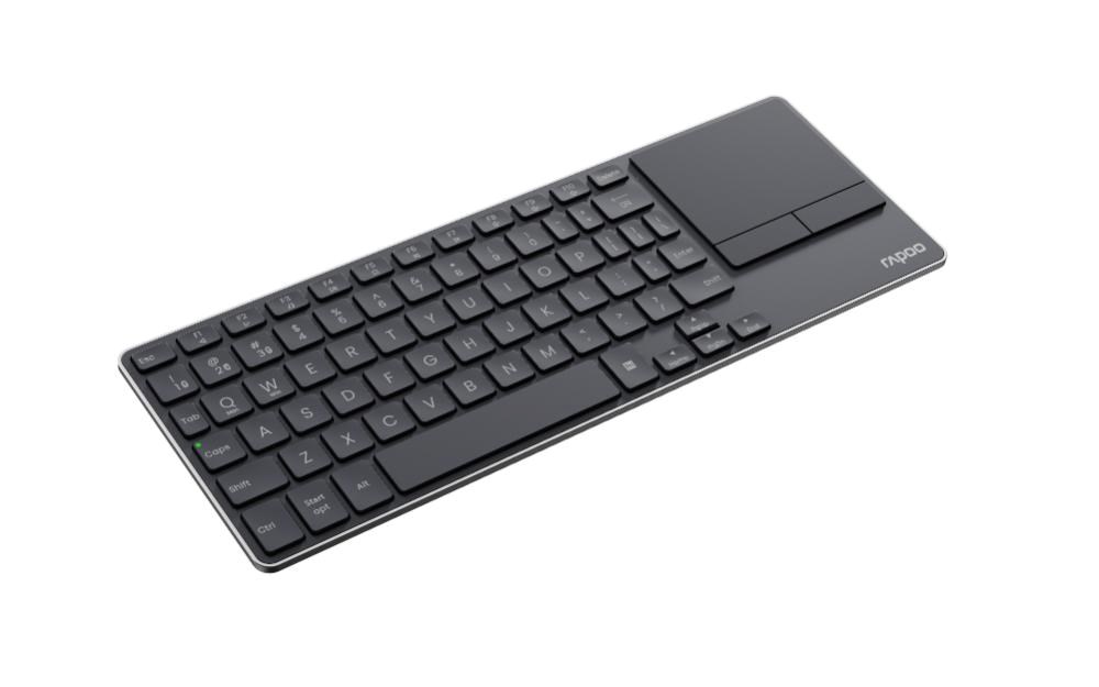RAPOO Klávesnice E2810M,  Bezdrátová 2.4GHz,  Bluetooth,  CZ/ SK,  černá0 