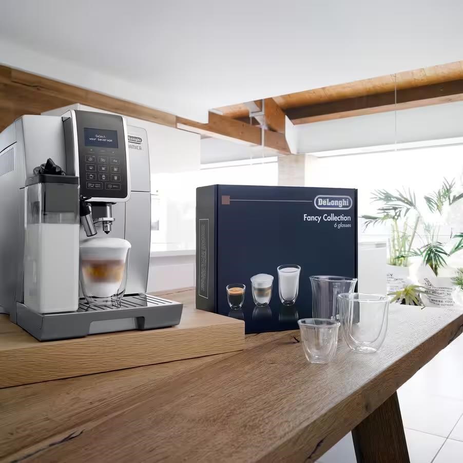 DeLonghi DLSC302 kolekce sklenic Connoisseur - 2x espresso,  2x cappuccino,  2x latte macchiato2 