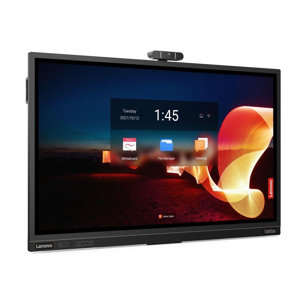 LENOVO LCD T75 - 75”, IPS, matný, 16:9, 3840x2160, Touch, 60Hz, 8ms, 400cd/ m2, 1200:1, HDMI, DP, USB-C, ThB, RJ45, USBHub, VESA0 