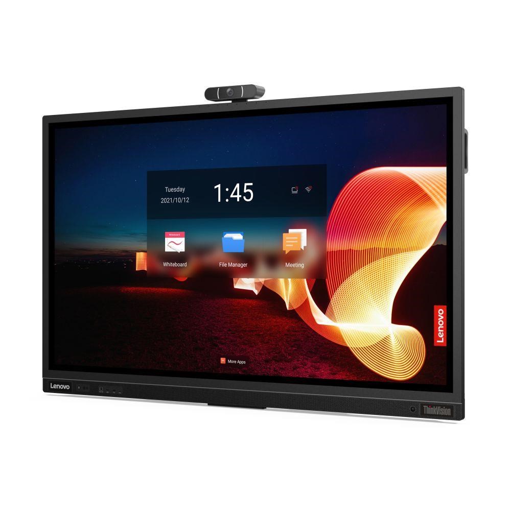 LENOVO LCD T75 - 75”, IPS, matný, 16:9, 3840x2160, Touch, 60Hz, 8ms, 400cd/ m2, 1200:1, HDMI, DP, USB-C, ThB, RJ45, USBHub, VESA5 