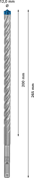 Bosch vrták do kladiv EXPERT SDS plus-7X, 12 × 200 × 265 mm, 30 ks1 