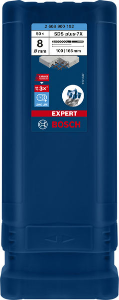 Bosch vrták do kladiv EXPERT SDS plus-7X, 8 × 100 × 165 mm, 50 ks2 