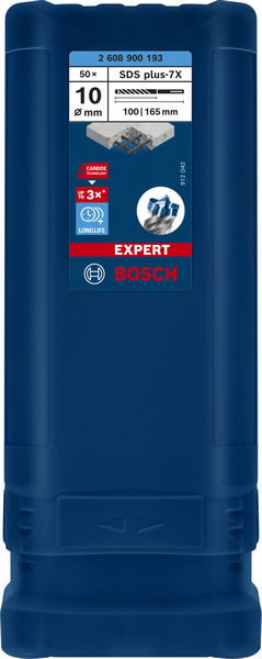 Bosch vrták do kladiv EXPERT SDS plus-7X, 10 × 100 × 165 mm, 50 ks2 