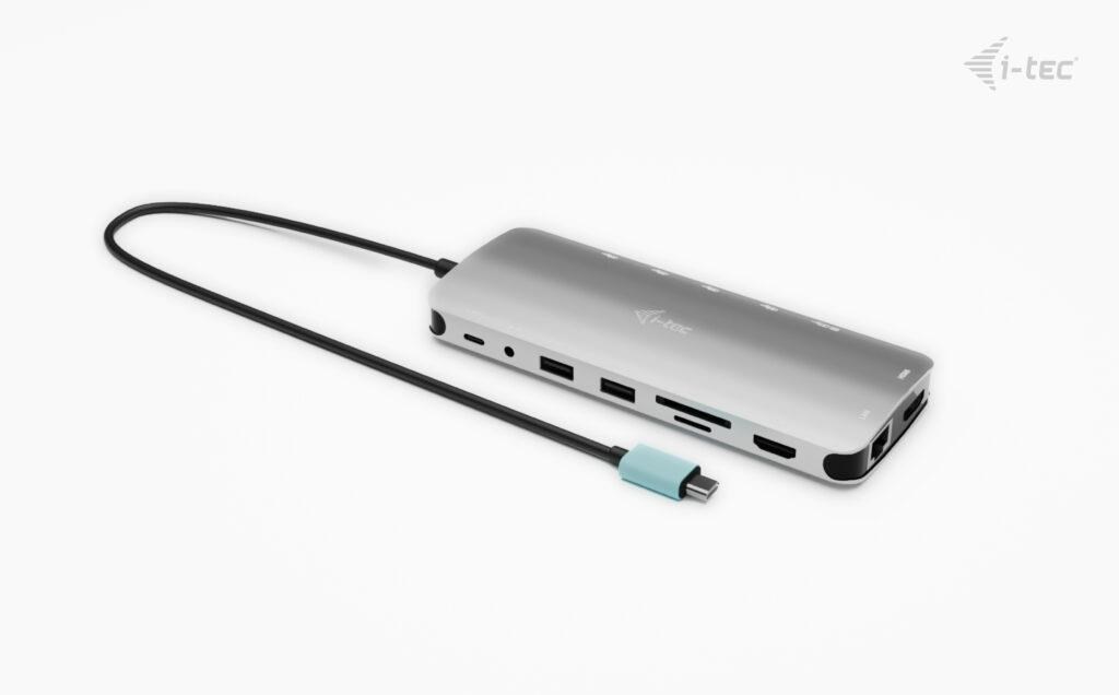 i-tec USB-C Metal Nano 3x Display Dock,  2x HDMI 1x USB-C video, PD 140W + Universal Charger 140 W3 