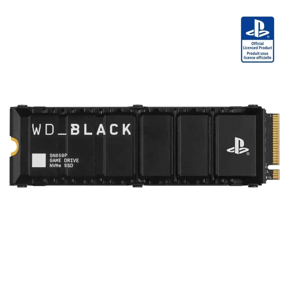 WD BLACK SSD NVMe 1TB PCIe SN850P pro PS5,  Gen4,  (R:7300,  W:6300MB/ s),  Chladič