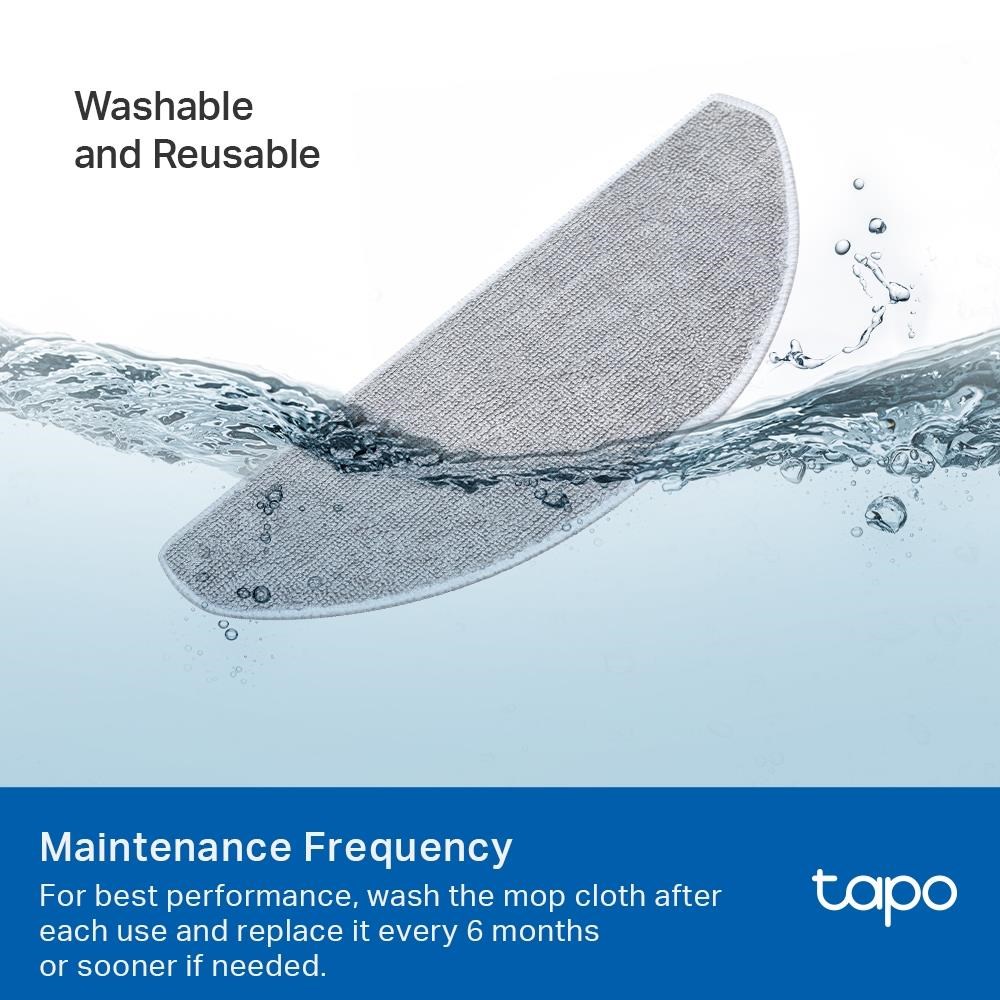 TP-Link Tapo RVA301 sada 5 omyvatelných utěrek (5x) pro Tapo RV30 Max Plus,  RV30 Max,  RV20 Max Plus,  RV202 