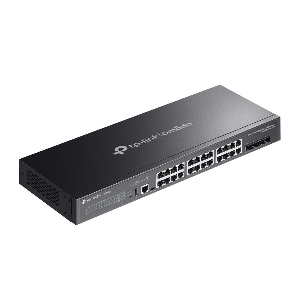 TP-Link OMADA switch SG5428X (24xGbE, 4xSFP+, 1xUSB2.0, 2xConsole, fanless)2 