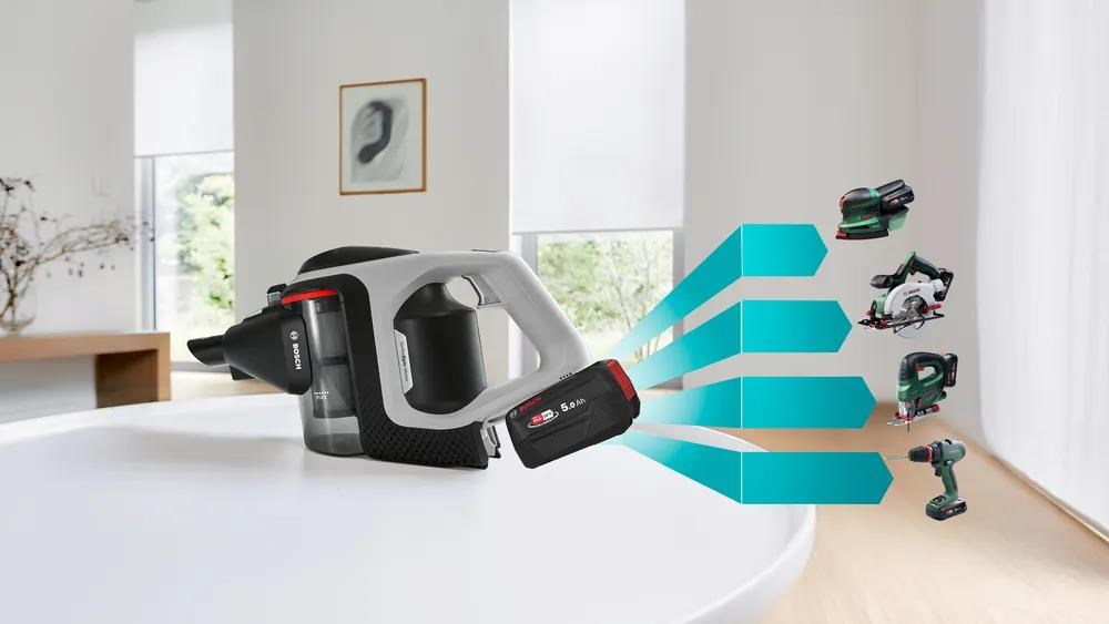 Bosch Unlimited Series 8 Gen2 tyčový vysavač, akumulátorový, 79 dB, bezsáčkový, černá / šedá9 