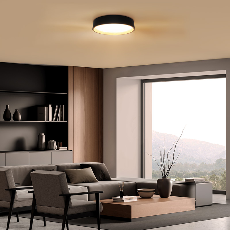 Solight LED osvětlení s dálkovým ovladačem Larios Black, 48W, 3360lm, 39cm, změna chromatičnosti, stmívatelné1 