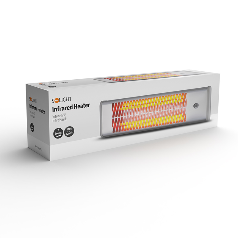 Solight infrazářič - topný výkon 1200 W, 2 nastavitelné úrovně vytápění3 