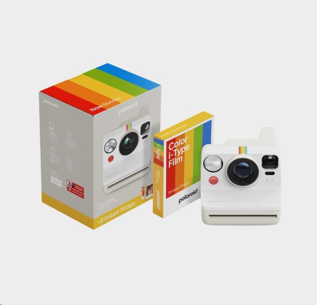 Polaroid Now Gen 3 Pebble White bundle with Color Film (8 photos)0 