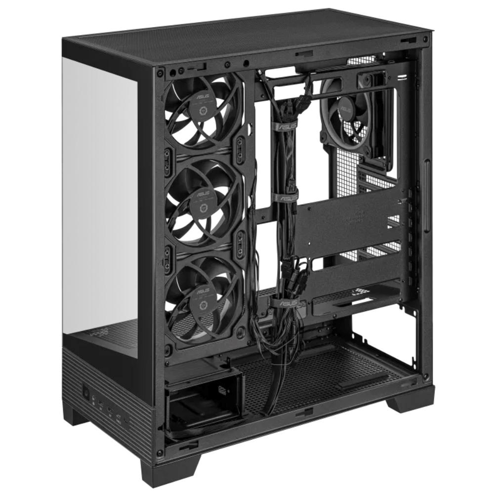 ASUS case A31 PLUS TG ARGB, Mid Tower, Průhledná bočnice, 4x120mm ARGB Fan, ARGB Hub, černá7 