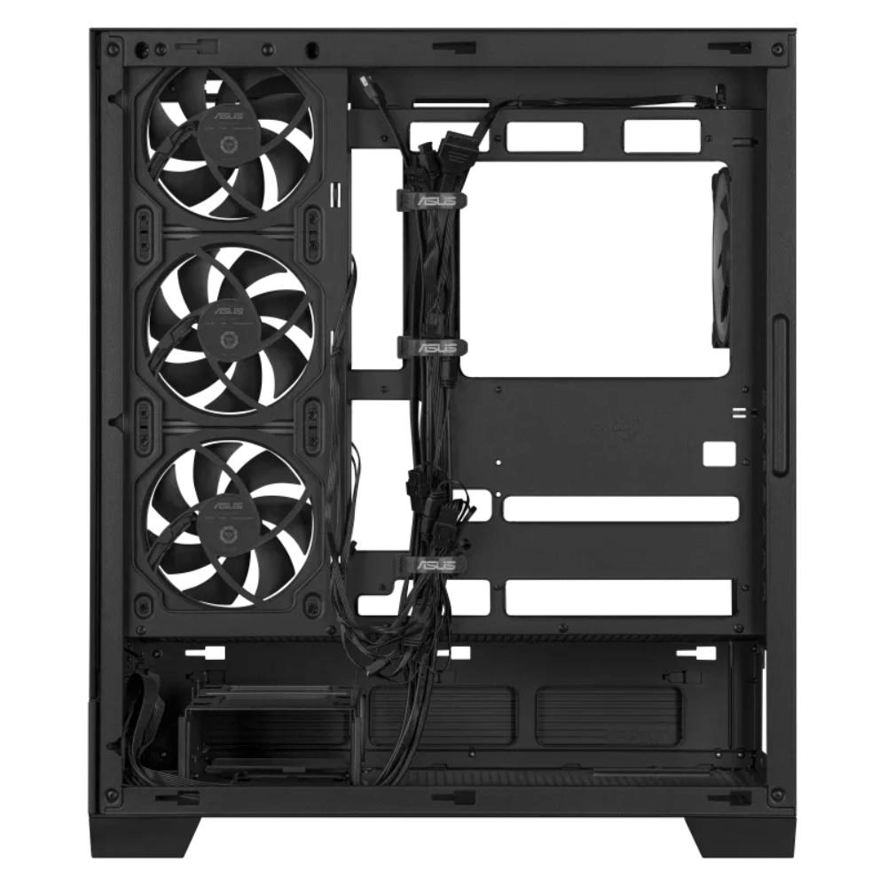 ASUS case A31 PLUS TG ARGB, Mid Tower, Průhledná bočnice, 4x120mm ARGB Fan, ARGB Hub, černá8 