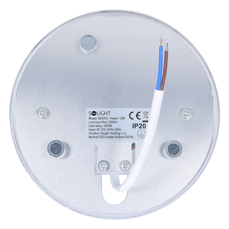 Solight LED světelný zdroj do stropních světel, 12W, 1200lm, 4000K, 130mm2 