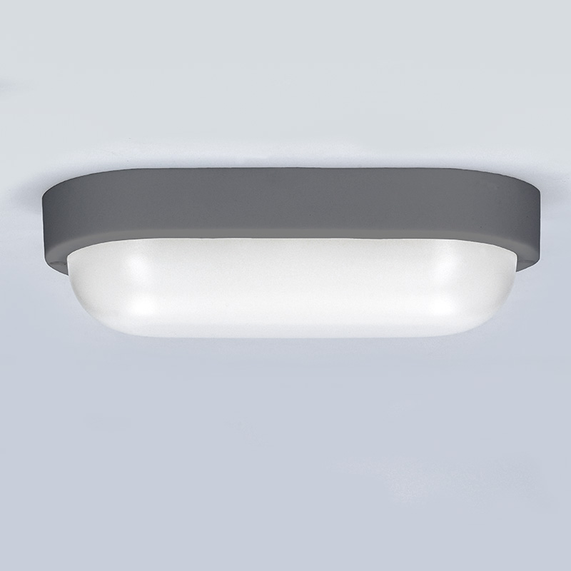 Solight LED venkovní osvětlení oválné, 13W, 910lm, 4000K, IP54, 21cm, šedá barva3 