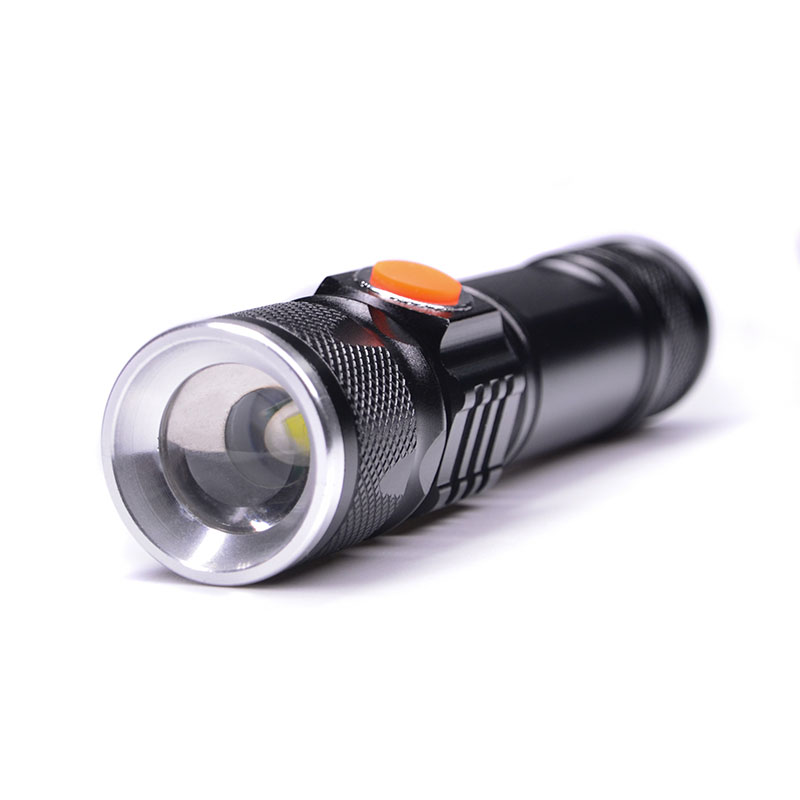 Solight LED nabíjecí kapesní svítilna,  200lm,  3W,  zoom,  Li-Ion3 