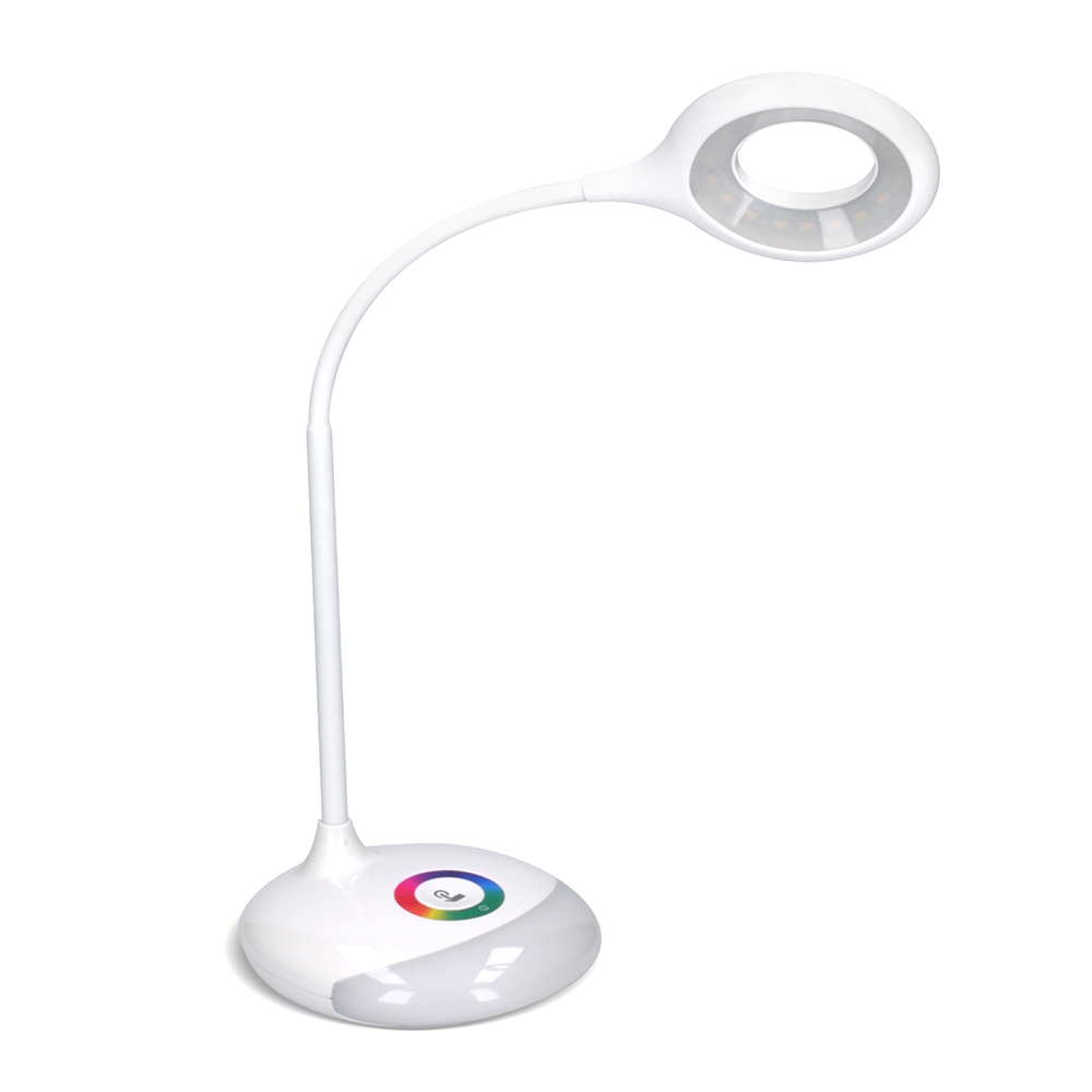 Solight LED stolní lampička nabíjecí,  5W,  RGB podsvícení,  stmívatelná,  USB napájení1 