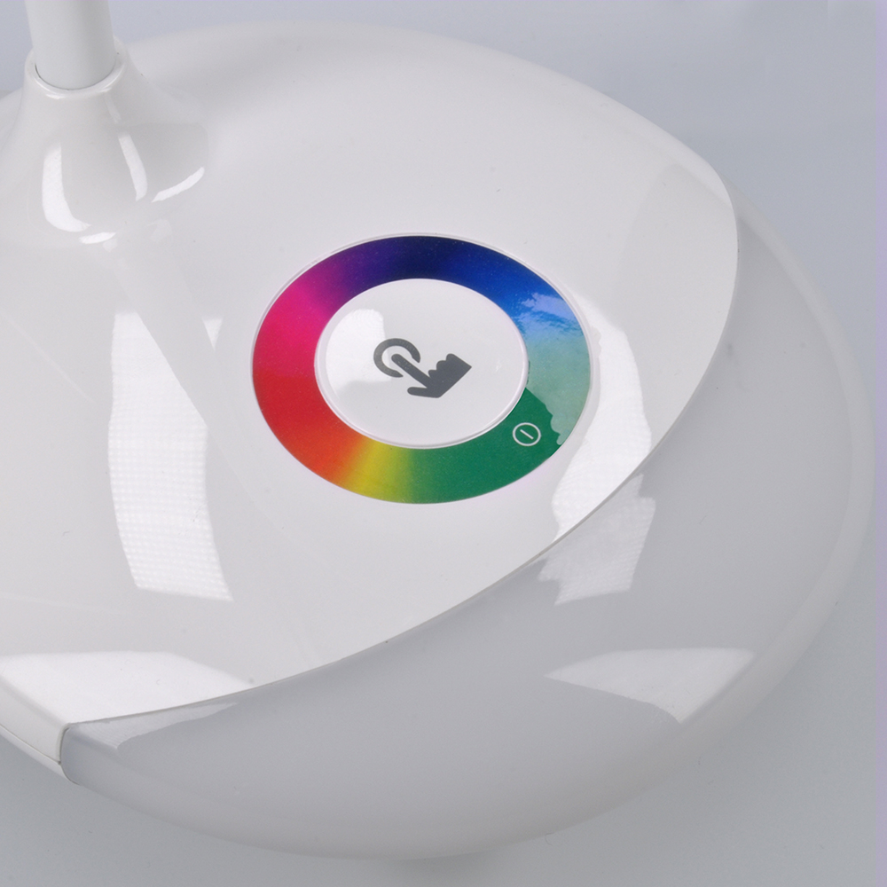 Solight LED stolní lampička nabíjecí,  5W,  RGB podsvícení,  stmívatelná,  USB napájení7 