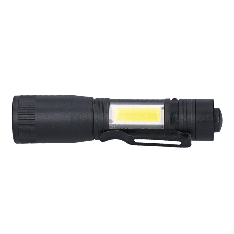 Solight LED kovová svítilna,  150 +60lm,  3W + COB,  AA,  černá2 