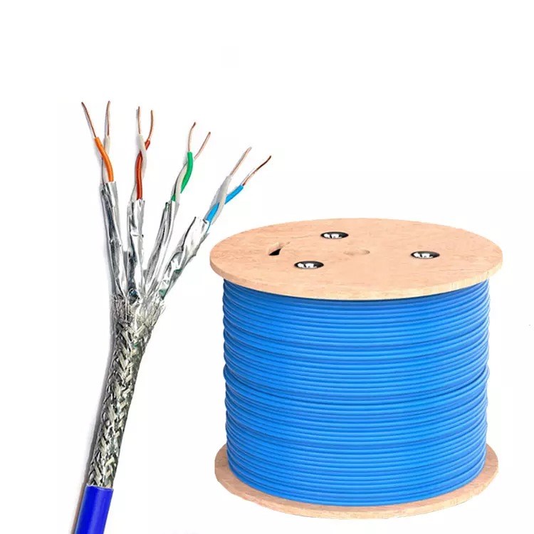 DIGITUS CAT 6A U-FTP Kabel 4x2, drát AWG23,  LSOH,  modrý,  305m0 