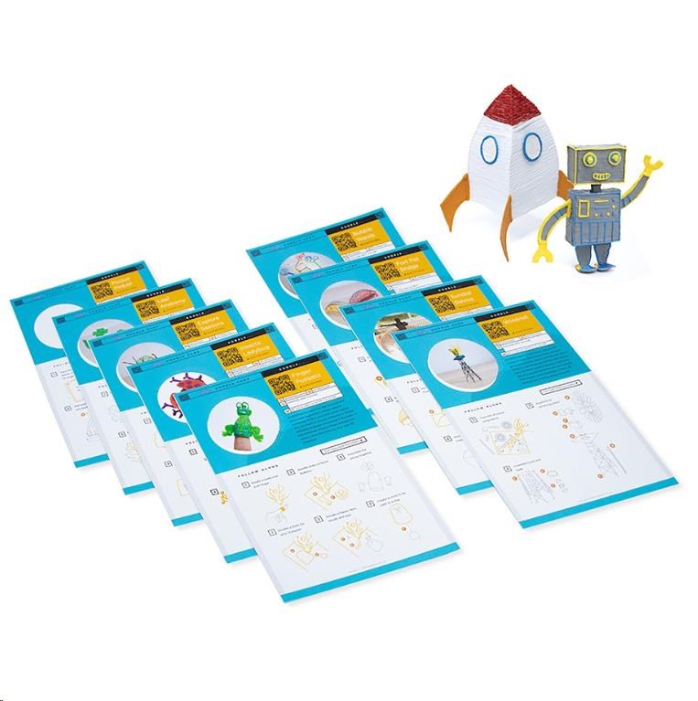 3Doodler 3D Pero Start+ Bundle + 147 náplní,  12 šablon,  9 karet aktivit,  podložka4 