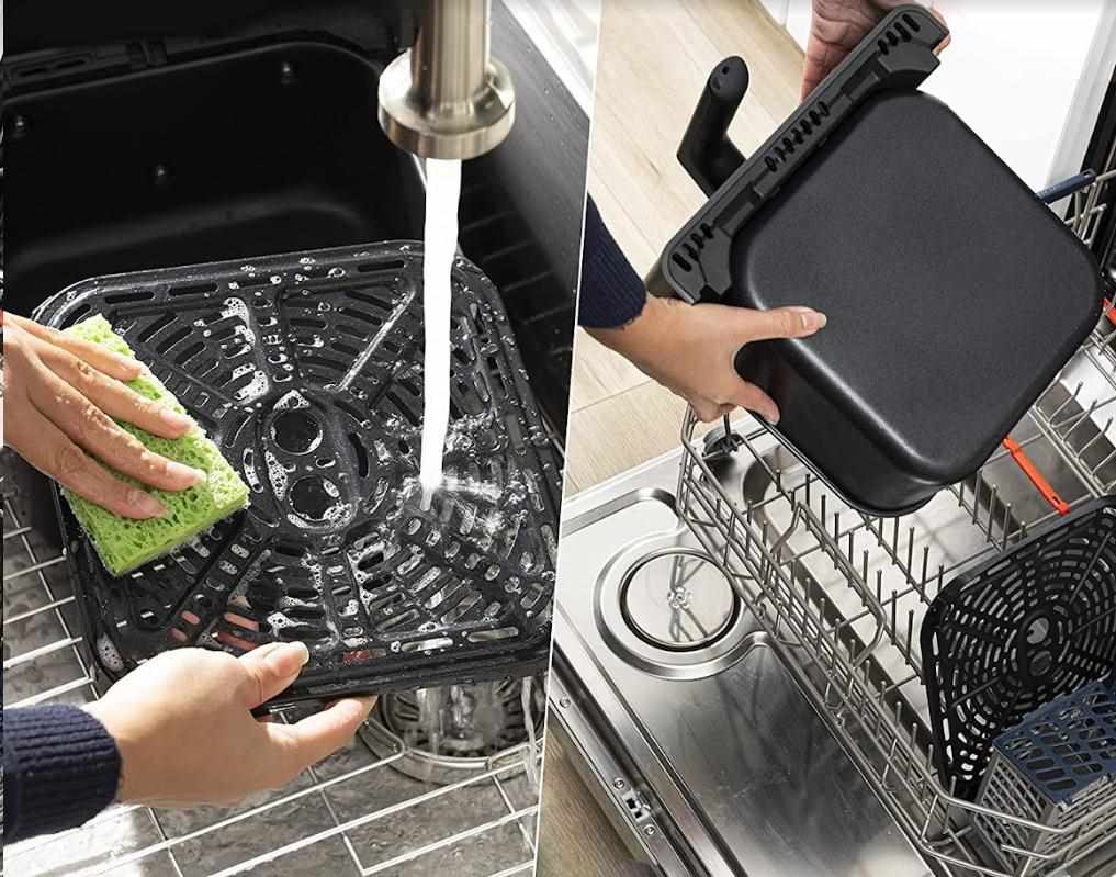 BAZAR - Cosori Dual Blaze 6.4L SMART horkovzdušná  fritéza + 5x špíz a gril. rošt, grey - Poškozený kus7 
