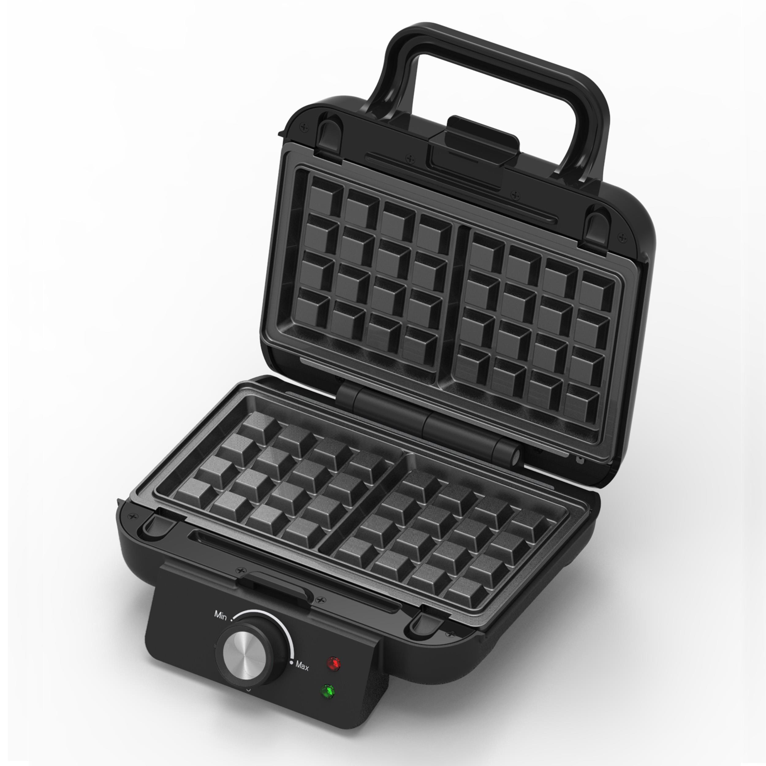 Rohnson R-2635 MultiBites sendvičovač, 1000 W, nepřilnavý povrch, regulace teploty, černá3 