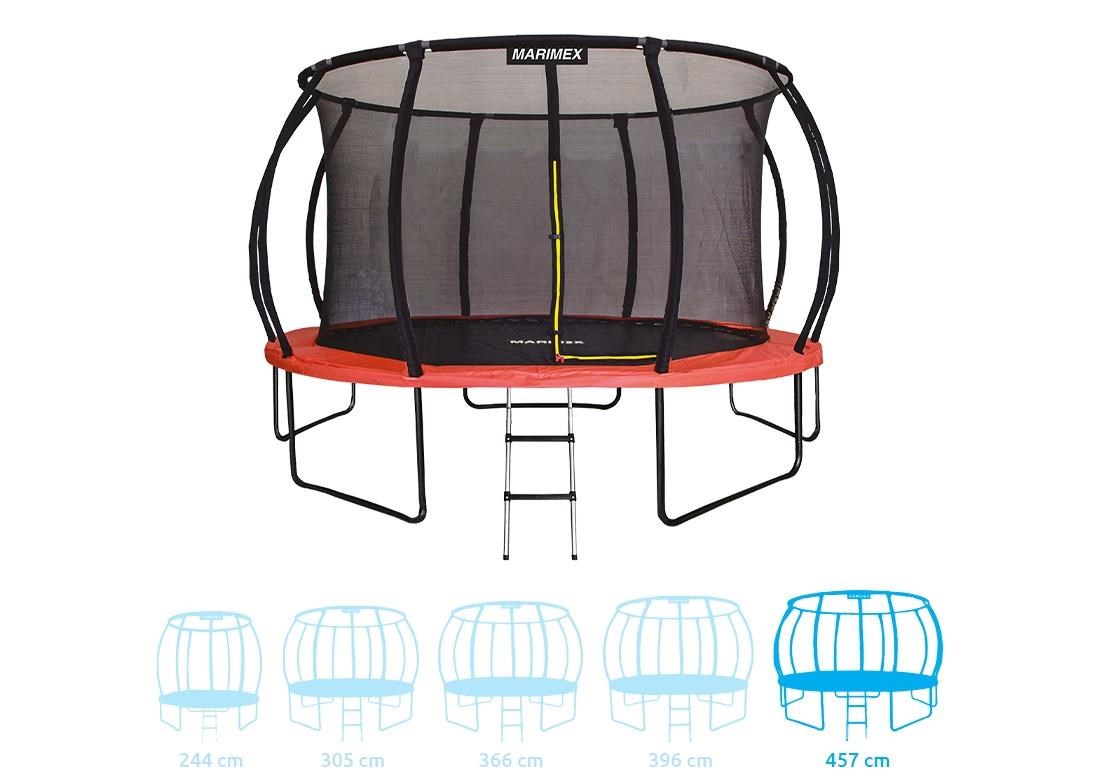Marimex Premium trampolína 457 cm + vnitřní ochranná síť + schůdky ZDARMA4 
