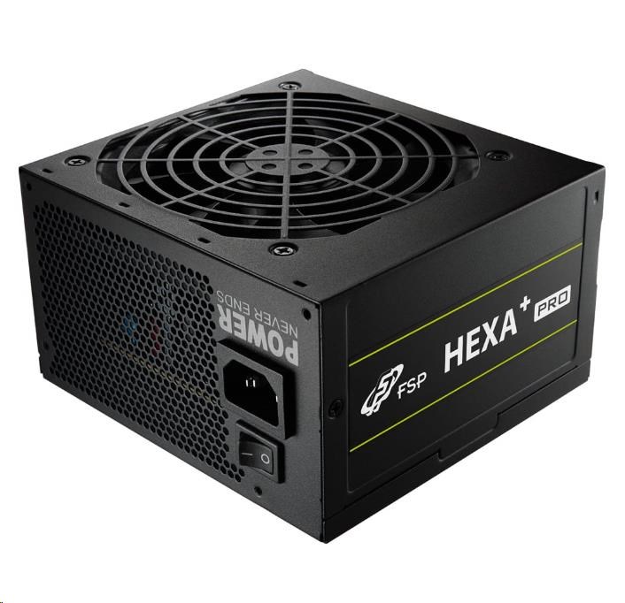 BAZAR - Fortron zdroj 600W HEXA+ PRO 600,  80+,  230V,  +12V Single-Rail,  DC/ DC,  Dual CPU connector,  12cm - Po opravě0 