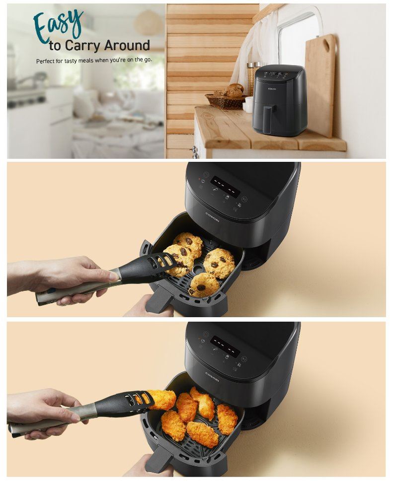 BAZAR - Cosori Lite 2.0L Mini PRO – horkovzdušná digitální fritéza - Poškozený obal (Komplet)1 