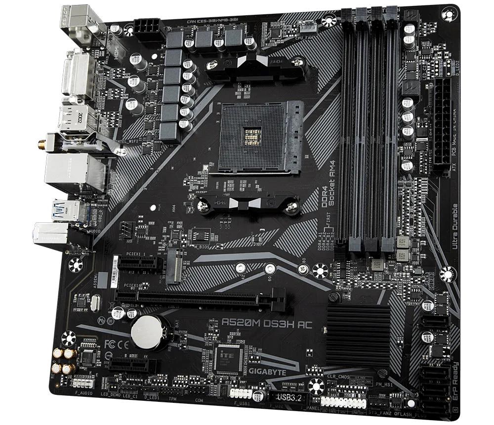 GIGABYTE A520M DS3H AC/ AM4/ mATX
