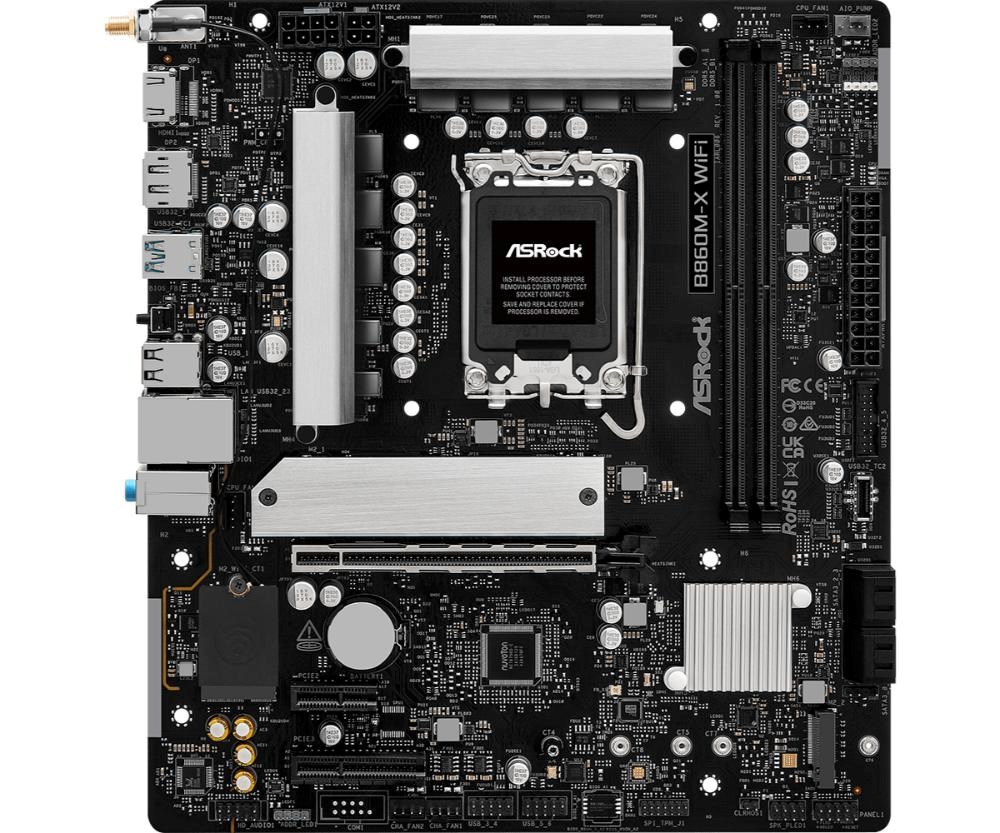 ASRock MB Sc LGA1851 B860M-X WIFI,  Intel B860,  2xDDR5,  1xDP,  1xHDMI,  WiFi,  mATX1 