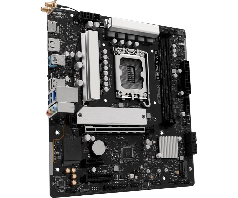 ASRock MB Sc LGA1851 B860M-X WIFI,  Intel B860,  2xDDR5,  1xDP,  1xHDMI,  WiFi,  mATX2 