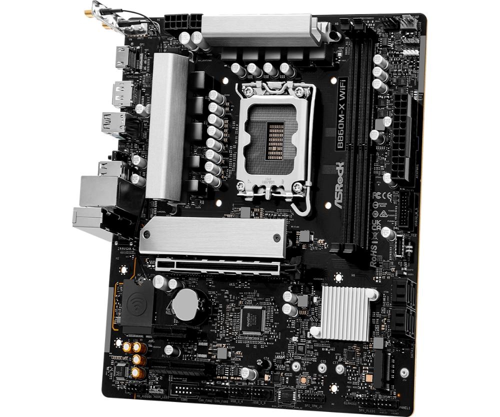 ASRock MB Sc LGA1851 B860M-X WIFI,  Intel B860,  2xDDR5,  1xDP,  1xHDMI,  WiFi,  mATX3 