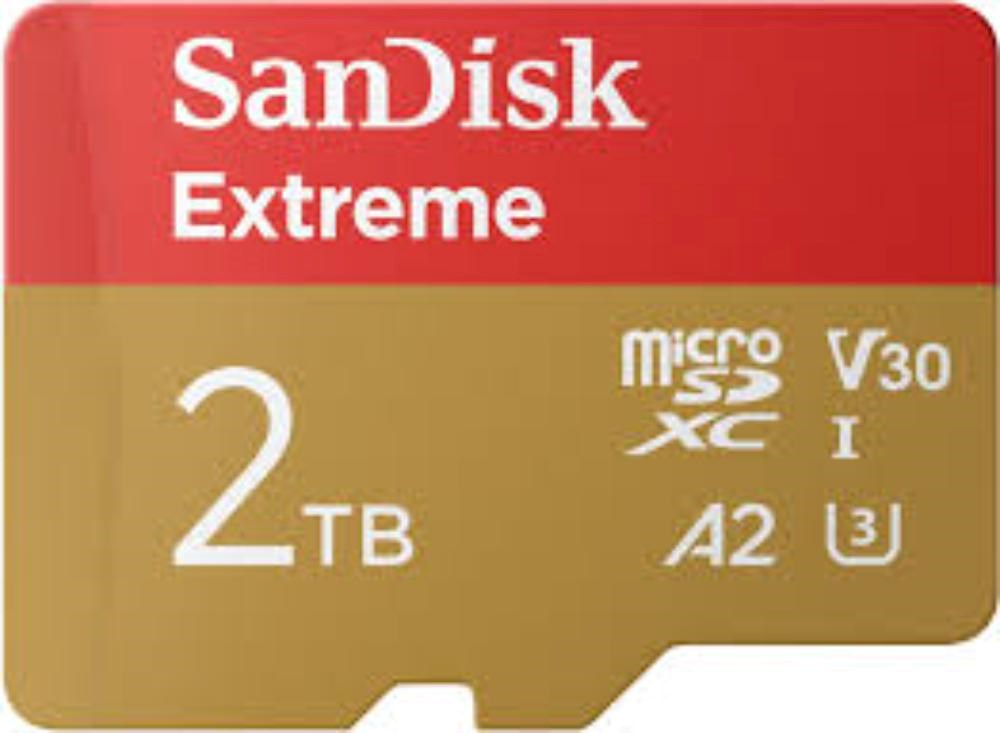 SanDisk micro SDXC karta 2TB Extreme (240 MB/ s A2 UHS-I U3 V30) + adaptér0 
