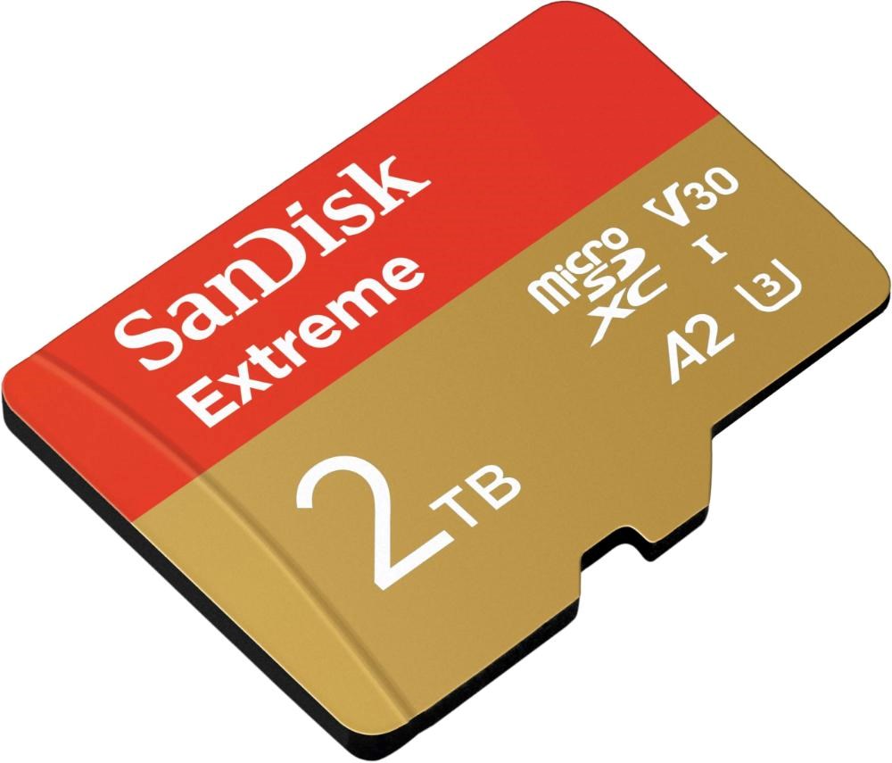 SanDisk micro SDXC karta 2TB Extreme (240 MB/ s A2 UHS-I U3 V30) + adaptér1 