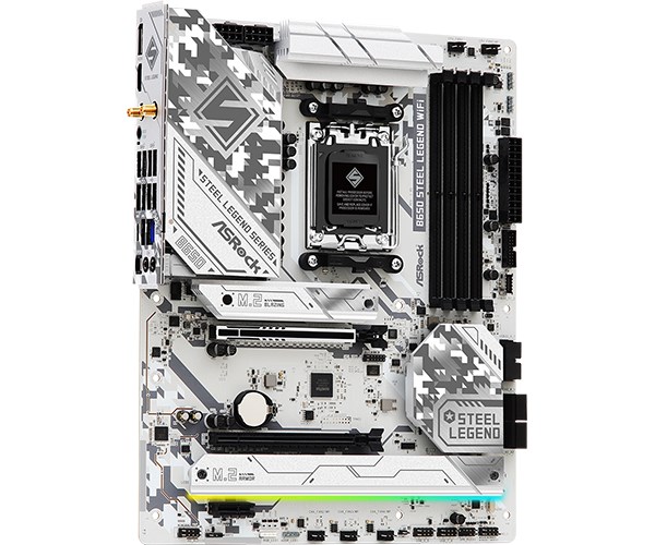 ASRock MB Sc AM5 B650 Steel Legend WiFi ,  AMD B650,  4xDDR5,  1xDP,  1xHDMI,  WIFI4 