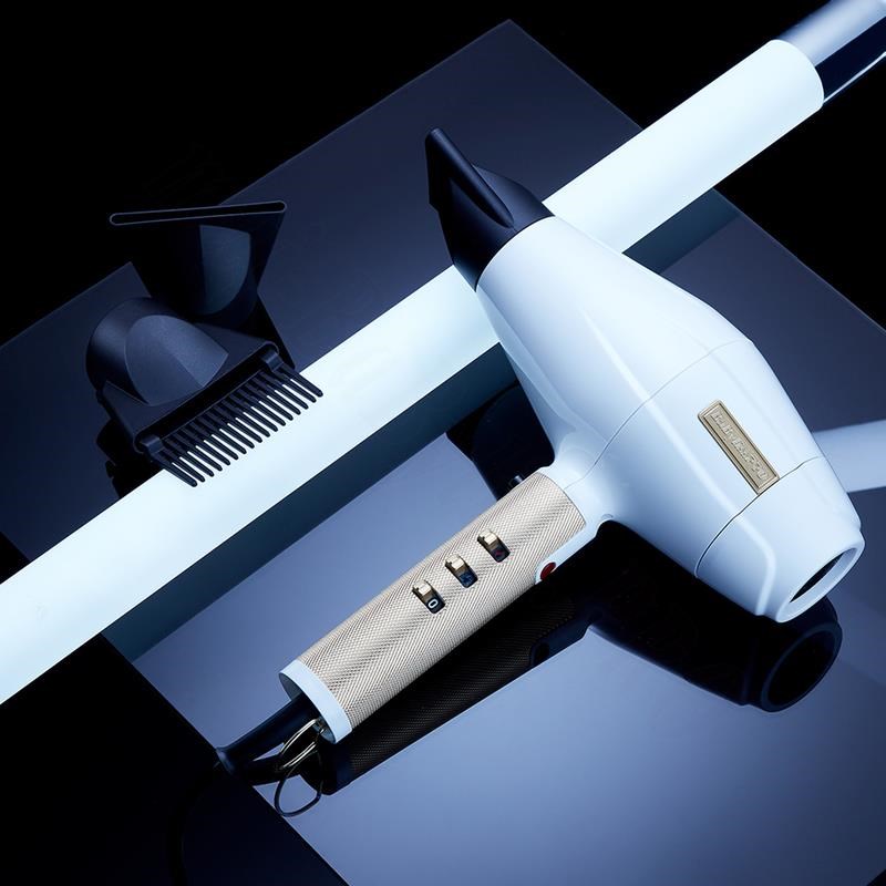 BaByliss FXBDW1E Pro 4Artists fén na vlasy,  2200 W,  3 teploty,  2 rychlosti,  iontový generátor,  bílá1 