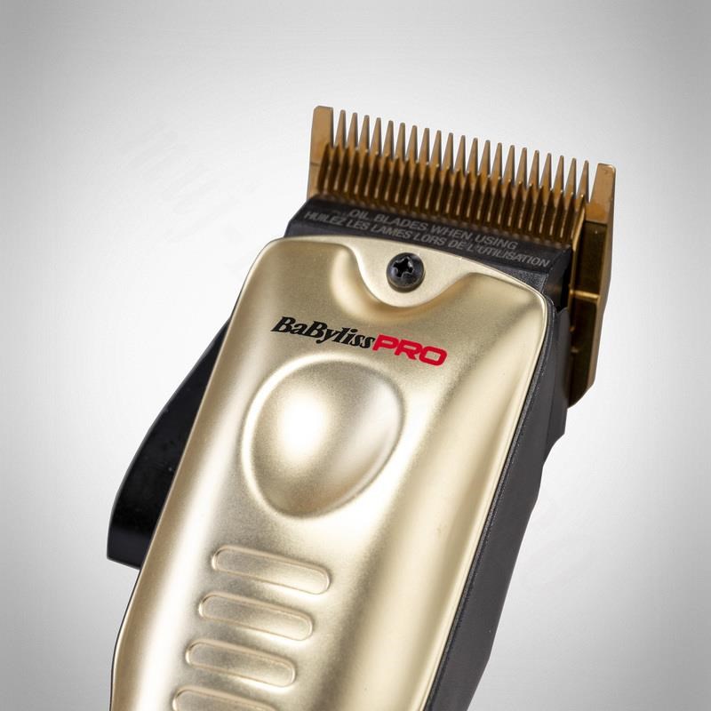 BaByliss Pro 4 FX825GE profesionální zastřihovač,  titanové čepele,  3300 mAh baterie,  zlatá2 