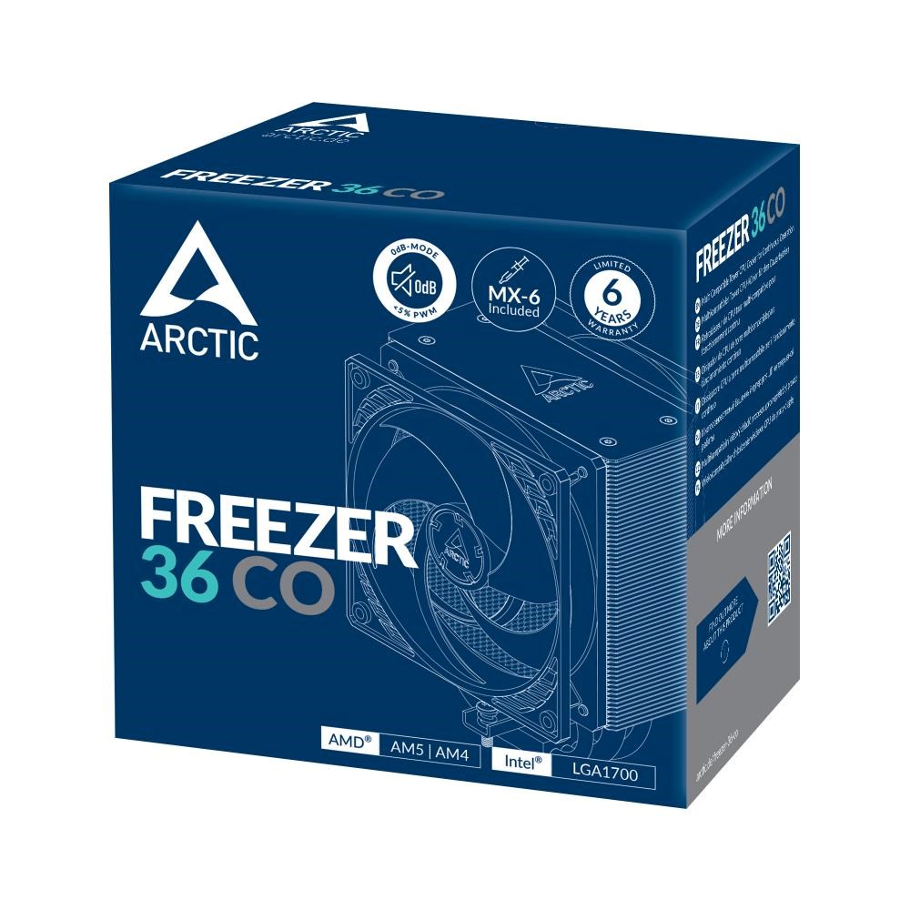 ARCTIC Chladič CPU Freezer 36 CO,  2x120mm,  LGA1851,  AM55 