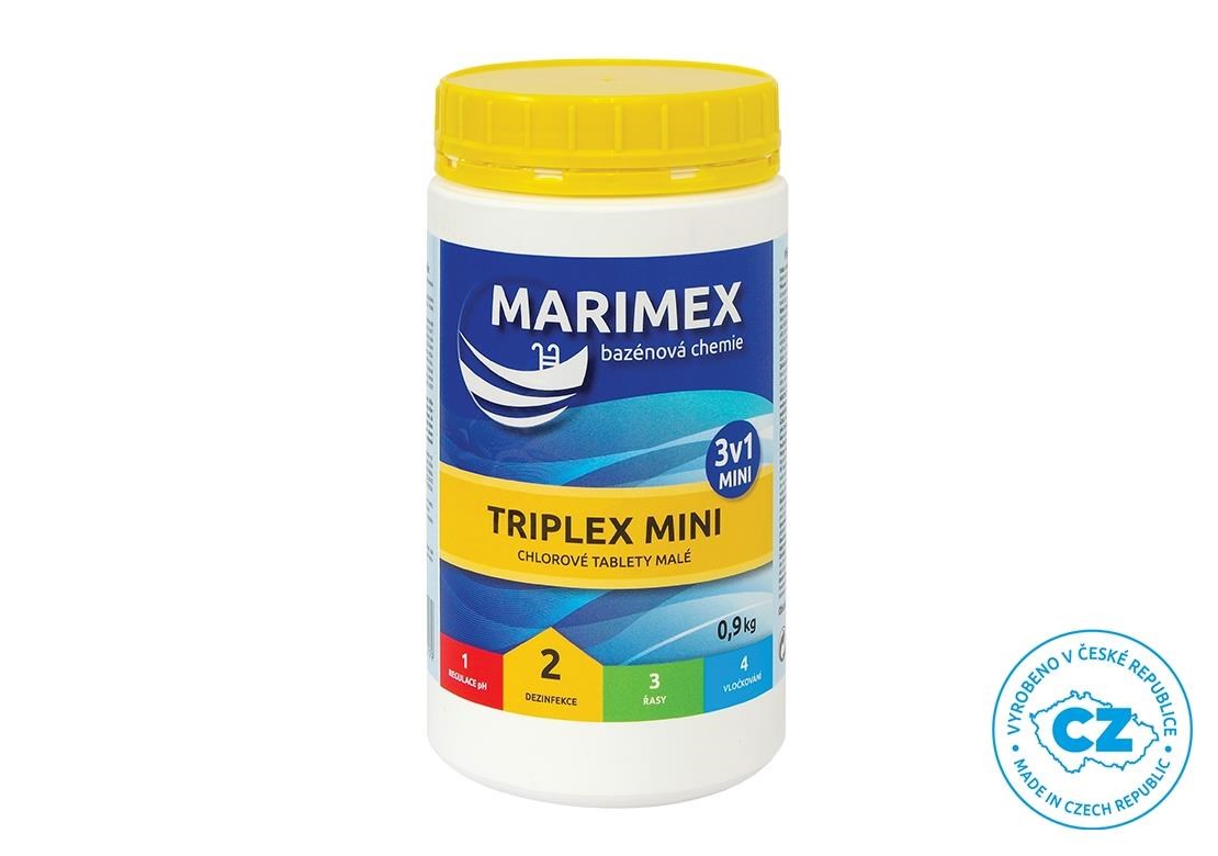 Marimex Chlor Triplex MINI 3v1 0, 9 kg - bazénová chemie - DEZINFEKCE0 