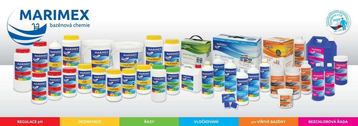 Marimex Chlor Triplex MINI 3v1 0, 9 kg - bazénová chemie - DEZINFEKCE3 