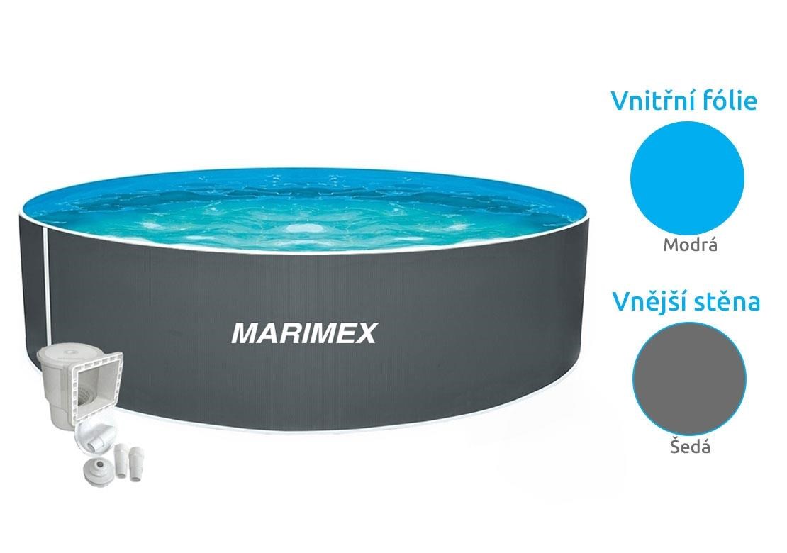 Marimex Orlando bazén 3, 05x0, 91 m s příslušenstvím - motiv šedý2 