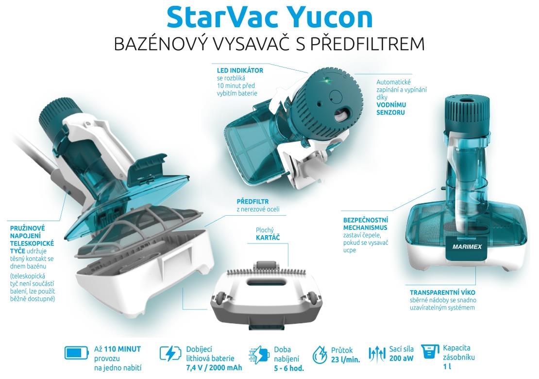 Marimex StarVac Yucon bazénový vysavač1 